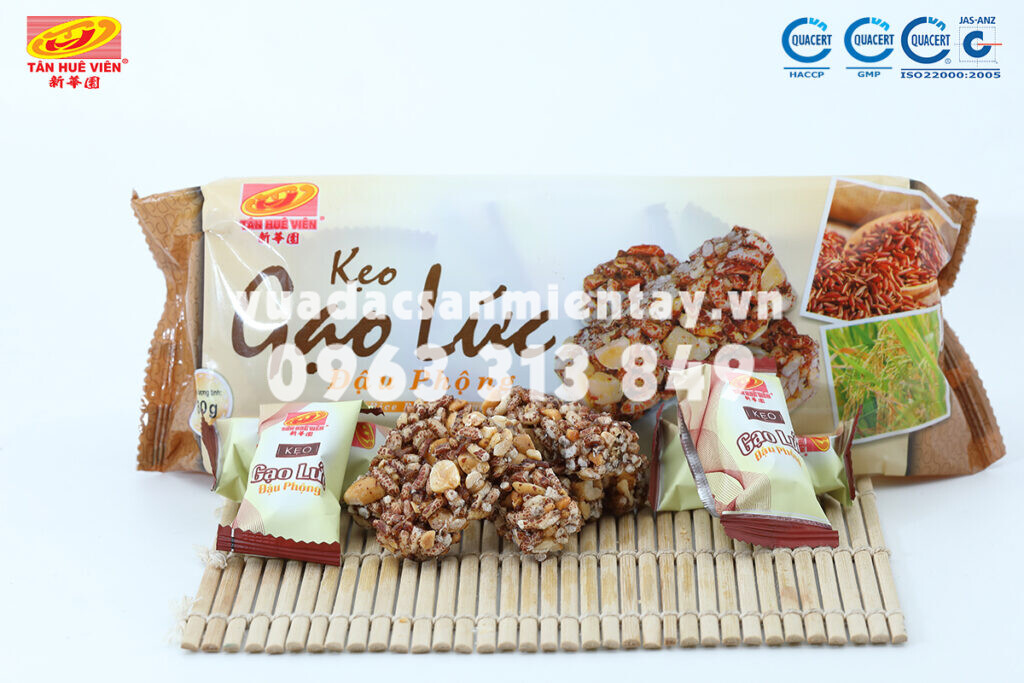 Giá kẹo gạo lứt đậu phộng dao động như thế nào