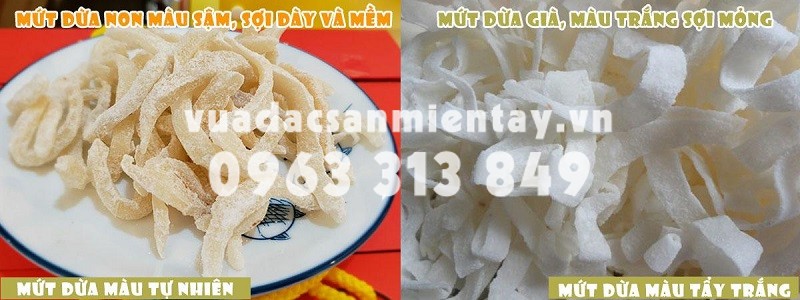Mứt dừa non quà tặng tuyệt vời nhân dịp tết
