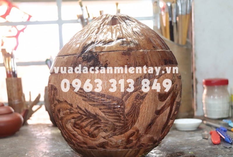 Vỏ bình giữ ấm trái dừa