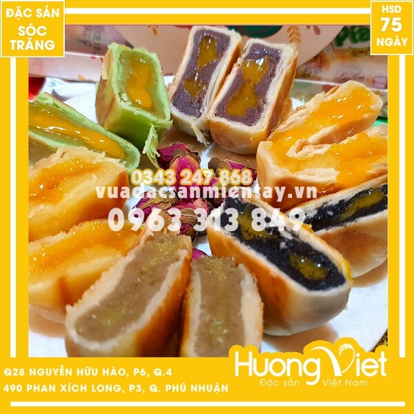 bánh kim sa Tân Huê Viên