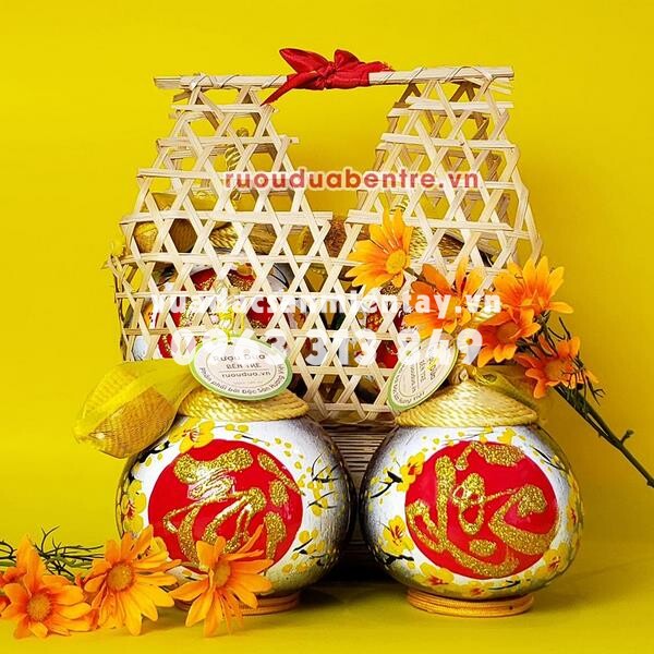 quà tết rượu dừa bến tre